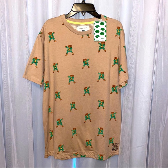 NWT Men’s XL OR L Denim & Flower Ricky Singh 
St. Patrick’s day Dabbing Dog NEW - Picture 2 of 6